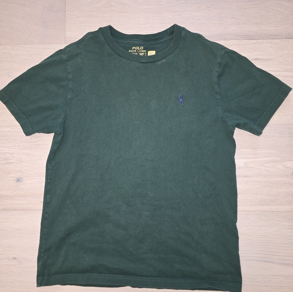 Polo by Ralph Lauren Cotton  Crewneck Dark Green T-shirt M 10 - 12